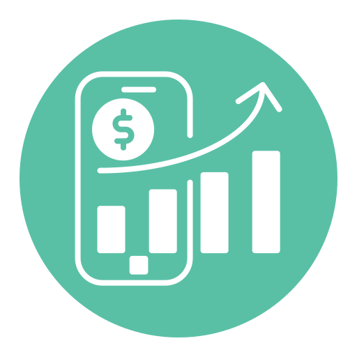 gráfico de crecimiento icono gratis