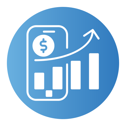 gráfico de crecimiento icono gratis