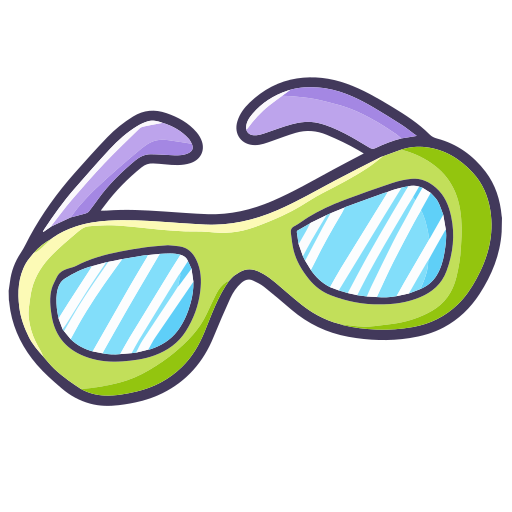 Glasses Generic Hand Drawn Color icon