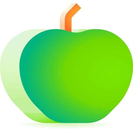 manzana verde icono gratis