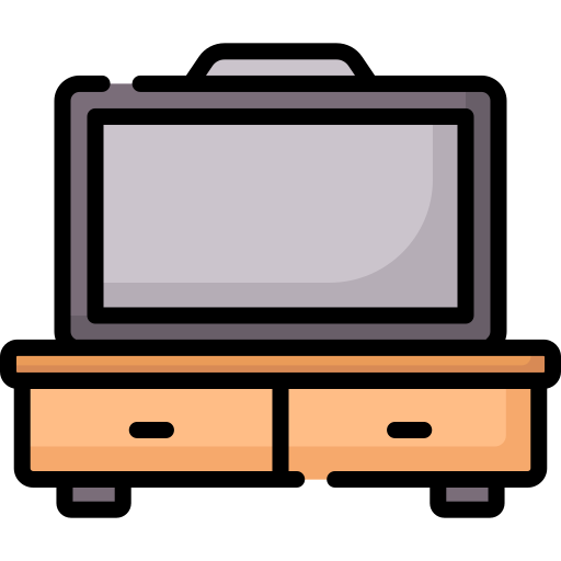 mesa de televisión icono gratis