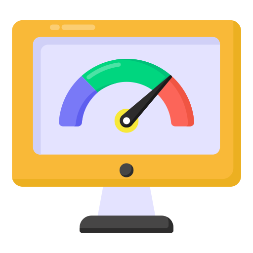 prueba de velocidad icono gratis