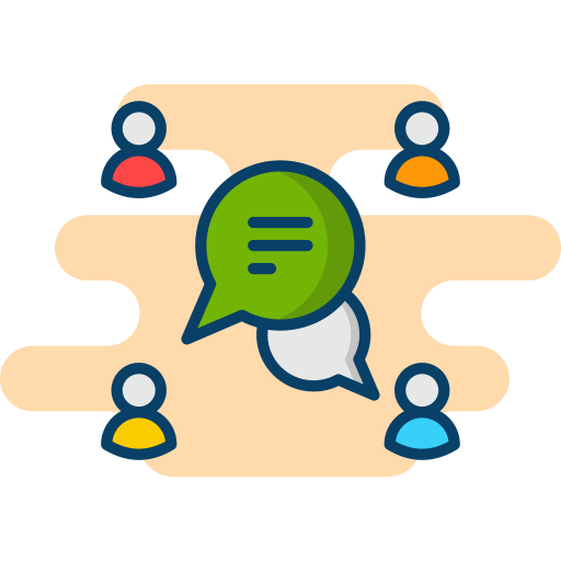 medios de comunicación social icono gratis