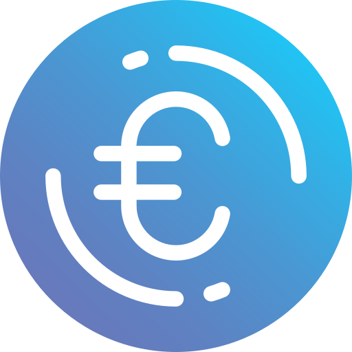 Euro Generic Flat Gradient icon