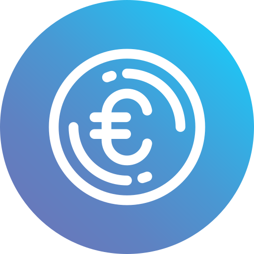 Euro Generic Flat Gradient icon