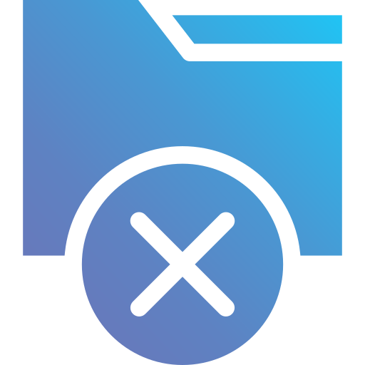 eliminar carpeta icono gratis