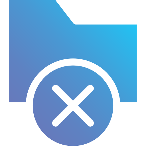 eliminar carpeta icono gratis