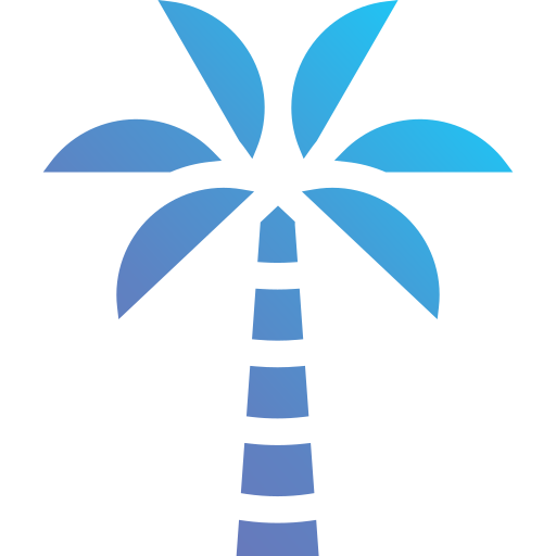 Coconut Tree Generic Flat Gradient Icon