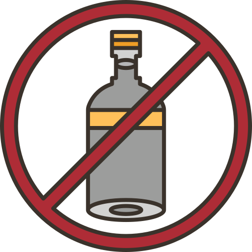 Alcohol free icon Alcohol free icon