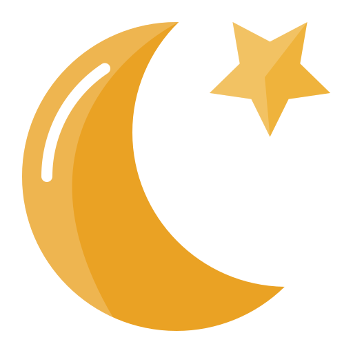 Moon and stars - Free shapes and symbols icons