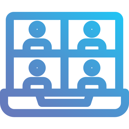 video conferencia icono gratis