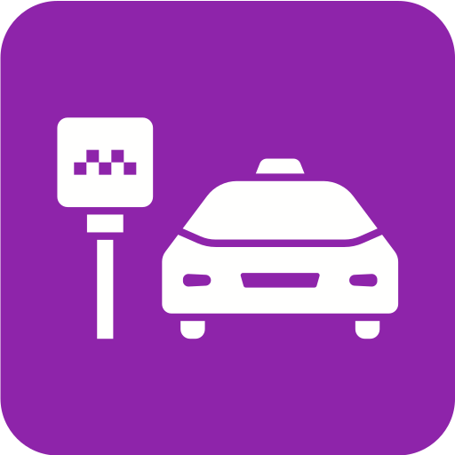 parada de taxis icono gratis