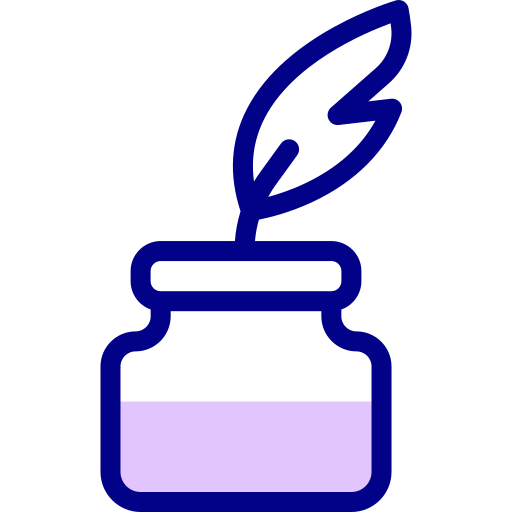 Ink Detailed Mixed Lineal color icon