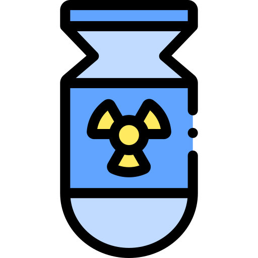 bomba nuclear icono gratis