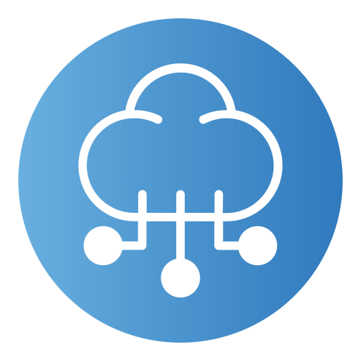 Cloud computing Generic Flat Gradient icon