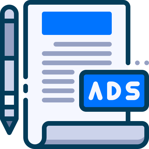 Copy writing free icon