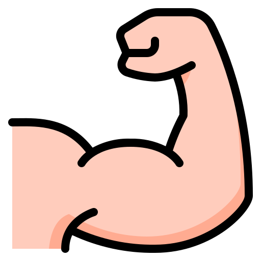 Muscle Generic Outline Color icon