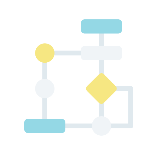 diagrama de flujo icono gratis