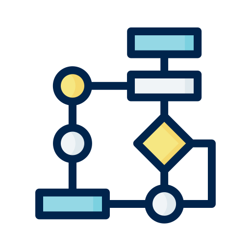 diagrama de flujo icono gratis