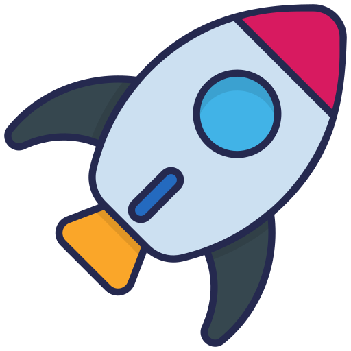 Rocket Generic Outline Color icon