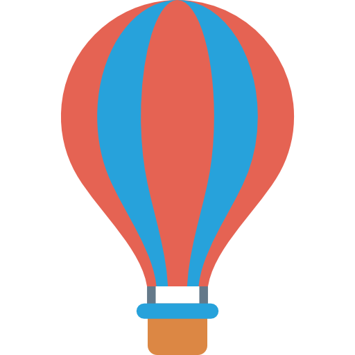 Hot air balloon Dinosoft Flat icon