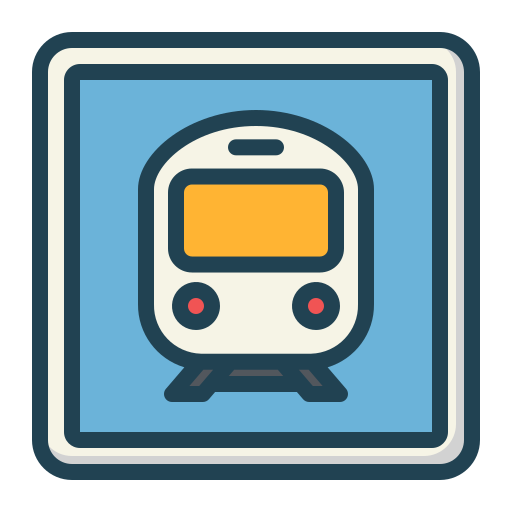 Train station Generic Outline Color icon