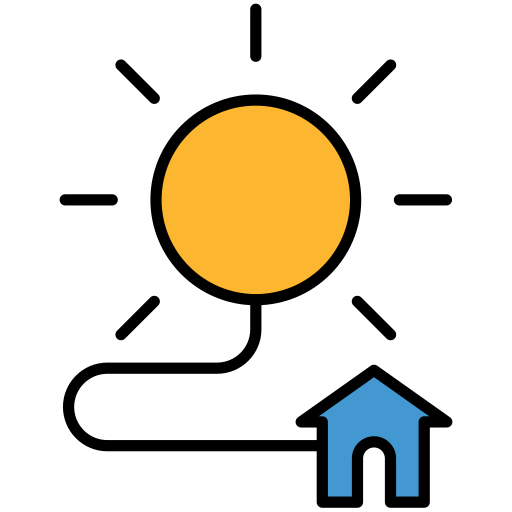 casa solar grátis ícone casa solar grátis ícone