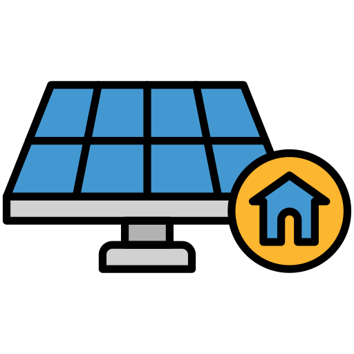 casa solar icono gratis