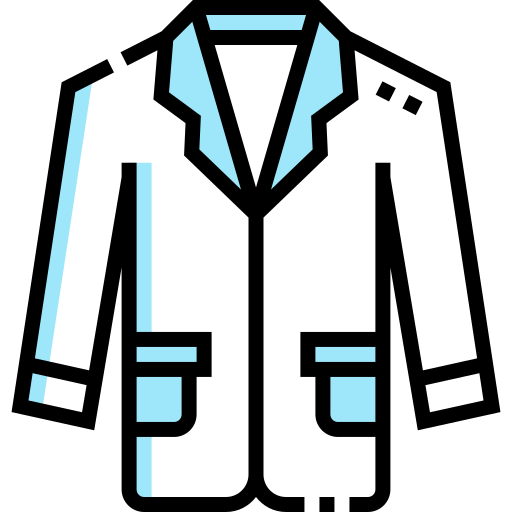 Lab coat Detailed Straight Lineal color icon