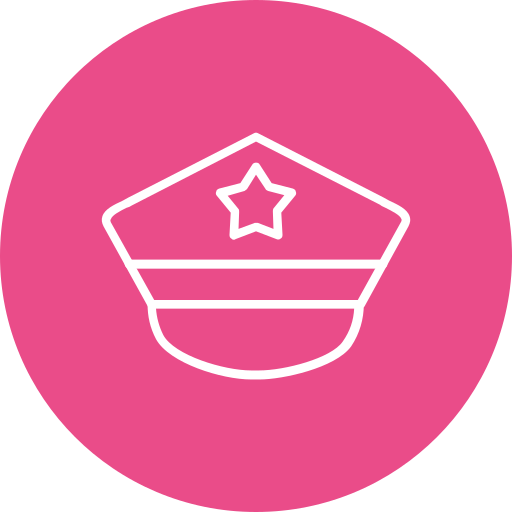 sombrero de policia icono gratis