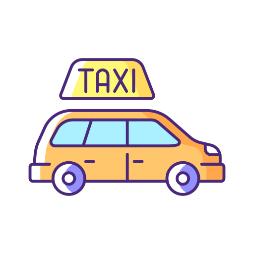 taxi monovolumen icono gratis