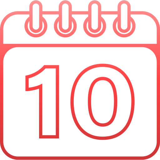 numero 10 icono gratis