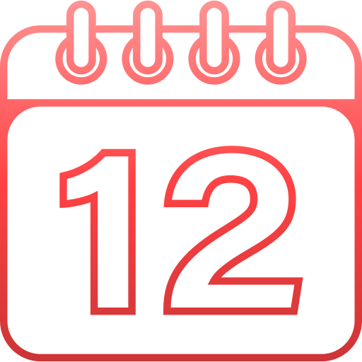 número 12 icono gratis