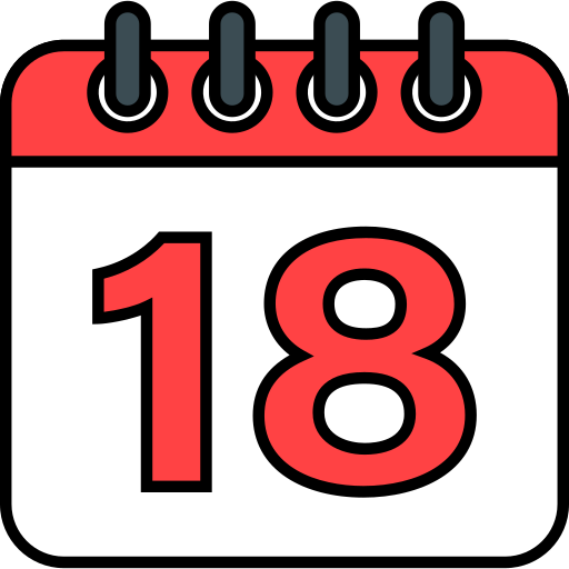 Number 18 - Free time and date icons