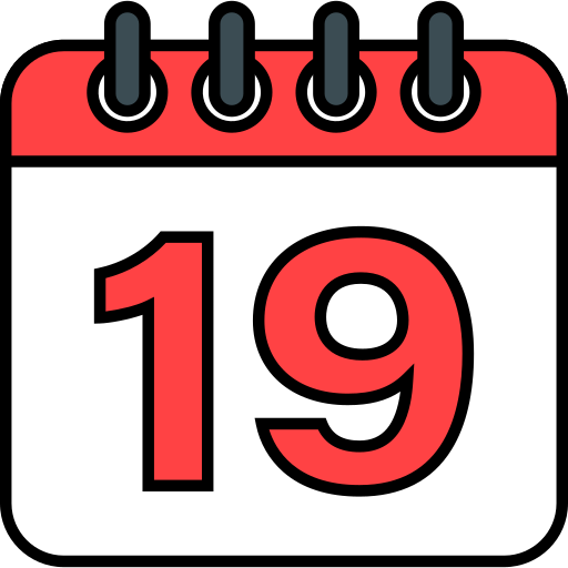Number 19 - Free time and date icons