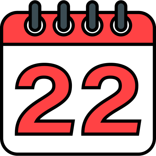 Number 22 - Free time and date icons