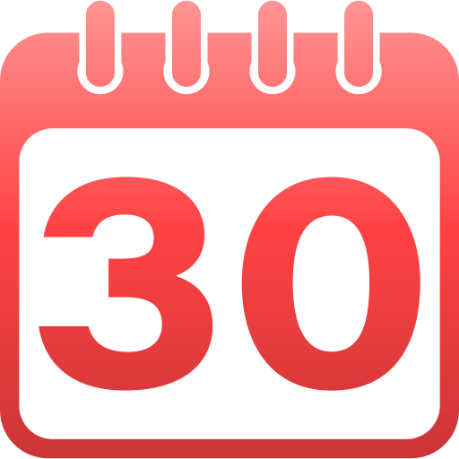 número 30 icono gratis