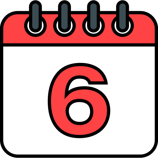 Number 6 - Free time and date icons