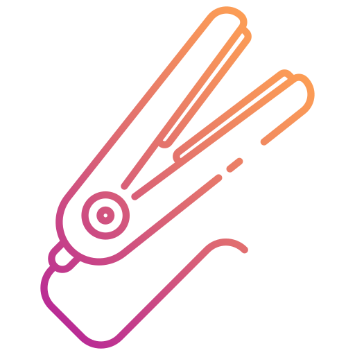 plancha de pelo icono gratis