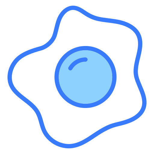 Fried egg free icon
