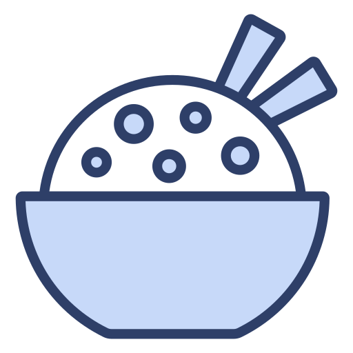 bol de arroz icono gratis