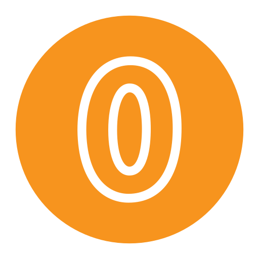 Zero free icon