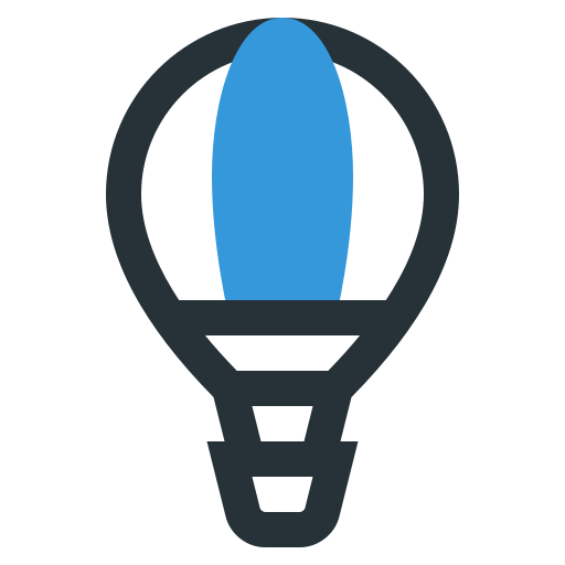 globo aerostático icono gratis