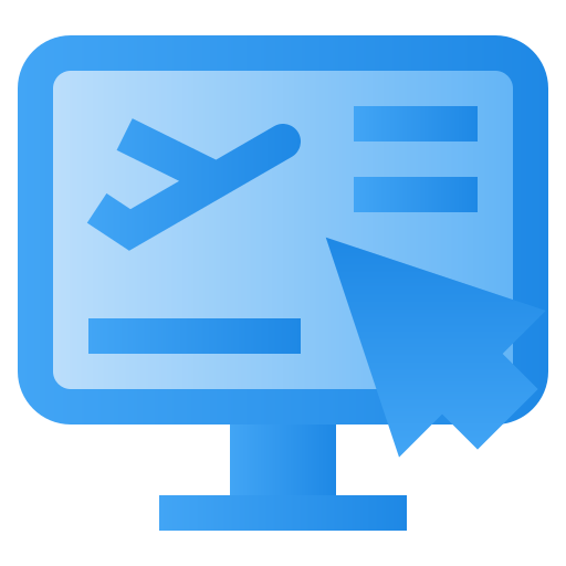 reserva en línea icono gratis