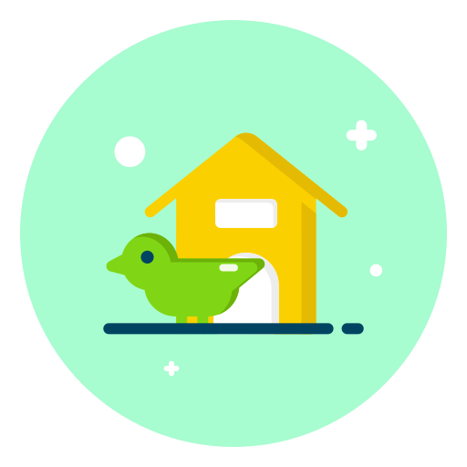 casa de pájaros icono gratis