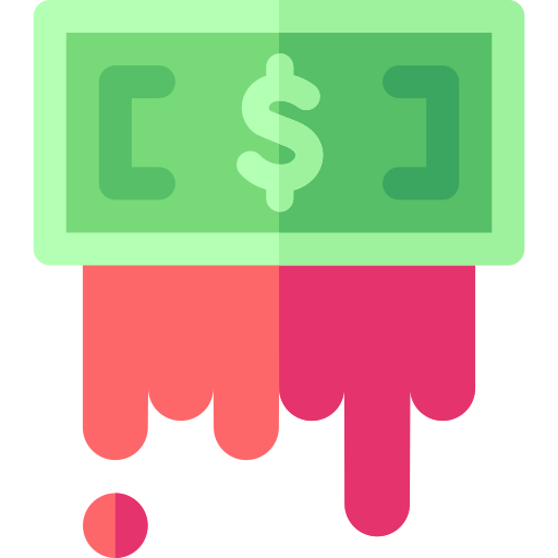 Blood money Basic Rounded Flat icon