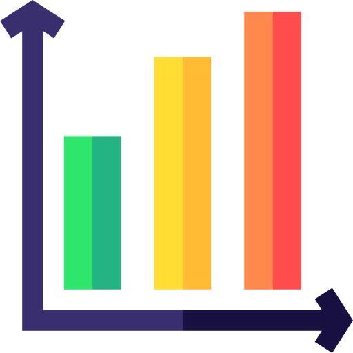 gráfico de barras icono gratis