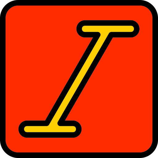 itálico icono gratis