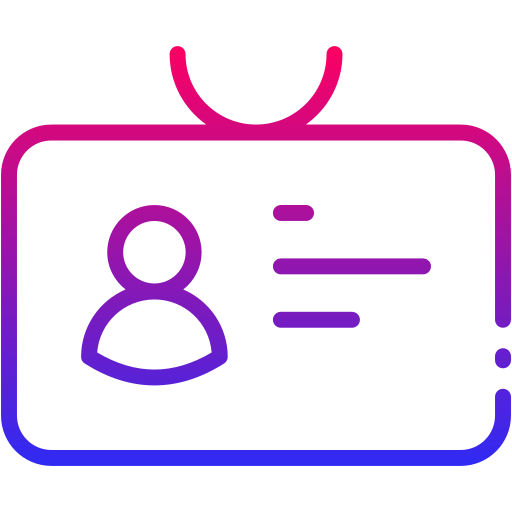 tarjeta de identificación icono gratis