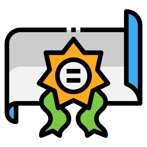 certificado icono gratis